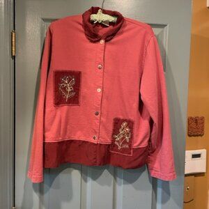 Focus USA maroon dress and jacket, XL, 90s, very good condition